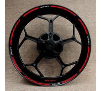 SHYYBD Autocollants Roues Jantes Autocollants pour Jantes De Moto pour Y&amaha MT07 MT 07 MT-07, Kit Complet De Bandes Réfléchissantes Stickers Kit(Couleur 2)