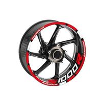 Autocollants Roues Jantes Autocollants Réfléchissants pour Moyeu De Roue De Moto, Décalcomanies De Jante, Accessoires Décoratifs pour B&MW S1000R S1000 R S 1000R Stickers Kit(Couleur 8)