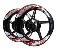 SHYYBD Autocollants Roues Jantes Kit D'autocollants De Jantes De Moto pour K&awasaki Z1000 Z 1000 Bandes Réfléchissantes Autocollants De Bande Accessoires D'autocollants Stickers Kit(Couleur 3)
