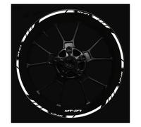 SHYYBD Autocollants Roues Jantes Kit D'autocollants pour Jantes De Moto 17 Pouces pour Y&amaha Mt-07 Mt07 MT07 MT 07 MT-07 Ensemble De Pneus Réfléchissants pour Jantes Stickers Kit(Couleur 25)