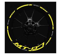 SHYYBD Autocollants Roues Jantes Kit D'autocollants pour Jantes De Moto 17 Pouces pour Y&amaha Mt-07 Mt07 MT07 MT 07 MT-07 Ensemble De Pneus Réfléchissants pour Jantes Stickers Kit(Couleur 11)