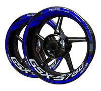 SHYYBD Autocollants Roues Jantes Kit D'autocollants pour Roues De Moto pour Suzuki GSXS750 GSXS 750, Ensemble De Bandes De Pneus pour Jantes, Autocollants Stickers Kit(Couleur 5)