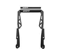 SHYYBD Support De Navigation pour Téléphone Portable À Chargement sans Fil Avant Moto pour CFMOTO 800MT 800 MT 2023 2024 2025 Support Barre Avant GPS(Noir2,12+22mm)
