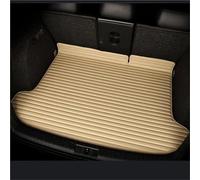 SHYYBD Tapis De Coffre Arrière pour BMW Série 5 E60 F10 F11, Tapis De Coffre Intégral Imperméable Et Antidérapant Cuir Tapis Coffre(Beige,X-2)