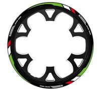 SHYYBD Utocollant de Jante Autocollant De Roue pour Aprilia Tuono RS660 RS4 125 GPR Rs150 RSV4 DORSODURO Shiver 750 900 Rsv 1000 Mille Autocollant de Jante(Couleur 6)