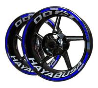 SHYYBD Utocollant de Jante Autocollants Roue Moto Bandes Réfléchissantes pour Suzuki Hayabusa 1300 Autocollants Jante Autocollant Moyeu Bande Autocollant Moyeu Roue Autocollant de Jante(Couleur 4)