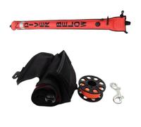 SHYYOULQE Bouées de marquage de surfaces et moulinet de plongée avec tube de signalisation, flotteur gonflable à fond ouvert avec sac de rangement, bouées de marquage et moulinet