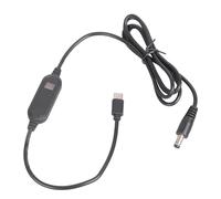 SHYYOULQE Câble convertisseur USB pratique DC5.5x2.5mm 12W, tensions augmentées avec interrupteurs, Texture en plastique pour charger le câble de périphérique de routeur de ventilateur