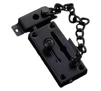 SHYYOULQE Chaîne de sécurité robuste en acier inoxydable réglable antirouille pour portails, maisons et garages Loquets de porte de garage en acier inoxydable