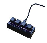 SHYYOULQE Clavier Filaire Compact 4 USB, durabilité améliorée, de Place, Utilisation Bureau et à l ' école, Clavier permettant de Gagner de l ' Espace