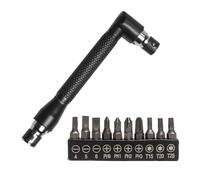 SHYYOULQE Clé à double tête 6,35 avec 10 embouts de tournevis pour la maison, le garage, clé à douille 1/4, kit d'outils portable