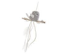 SHYYOULQE Décoration de Noël en forme de hibou en peluche douce à suspendre avec cordon pour décoration d'intérieur ou de bureau