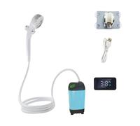 SHYYOULQE Ensemble de douche de voyage à batterie portable pour camping, extérieur, pulvérisateur pour la randonnée et le bus, outil de bain pour animaux domestiques
