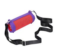 SHYYOULQE Housse de protection de voyage en silicone avec sangles d'épaule réglables et boucle pour 7 haut-parleurs