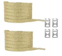 SHYYOULQE Lacets élastiques métalliques scintillants, sans attaches, avec fermoir métallique caché, pour chaussures de sport, de course, décontractées, adultes et, lacets élastiques avec verrou caché