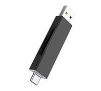 SHYYOULQE Lecteur de carte mémoire universel USB 2.0 et port de type C pour le transfert de données pour un utilisateur à domicile, organisation de photos, lecteur USB A de type C double interfaces