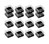 SHYYOULQE Lot de 16 boîtes à bijoux transparentes en cristal pour colliers, chaînes, accessoires de voyage, décoration d'intérieur