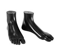 SHYYOULQE Lot de 2 modèles de pieds professionnels en PVC pour présentation de chaussures et simulation de prototypes d'entraînement d'anatomie