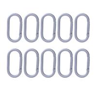 SHYYOULQE Mousqueton de forme ovale en alliage d'aluminium, crochet de verrouillage lourd pour camping, pêche, randonnée, voyage, escalade, porte-clés