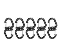 SHYYOULQE Porte-clés rotatif à 360 degrés robuste avec mousqueton multifonction en forme de S