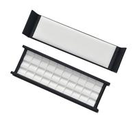SHYYOULQE Présentoir à bijoux compact doublé en cuir avec compartiments pour pierres précieuses, cristaux et diamants, organiseurs de bijoux de voyage