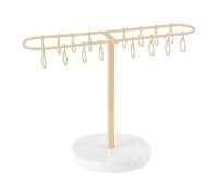 SHYYOULQE Présentoir en métal pour bandeau à cheveux, support de rangement pour pinces à cheveux, texture métallique pour présenter des bijoux pour femme