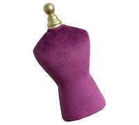 SHYYOULQE Présentoir pratique en velours pour collier, buste - Cadre en alliage - 18 x 34,5 cm - Taille : 18 x 34,5 cm
