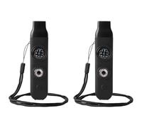 SHYYOULQE Sifflet multifonction 7 en 1 pour camping, randonnée, extérieur, boussole, loupe, lampes de poche LED, thermomètres pour la survie, outil de survie multifonctionnel