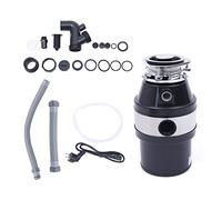 SHZICMY Destructeur de déchets de cuisine, 3/4 HP 3500 tr/min, pour la cuisine, avec interrupteur d'air, pour déchets ménagers, élimination des déchets alimentaires 560 W
