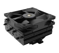 SI-100 Black CPU Air Cooler,6 x 6 mm Heat Pipes,TL-E12B PWM Quiet Fan CPU Cooler With S-FDB V2.0 Bearing,AGHP 3.0 Technology,For AMD AM4 AM5/Intel 1150/1151/1200/1700/2066,PC Cooler