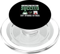 Si au début Vous ne réussissez Pas, essayez Hybrid Attack Cyber Geek PopSockets PopGrip pour MagSafe