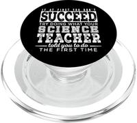 Si au début Vous ne réussissez Pas - Science Teacher Funny PopSockets PopGrip pour MagSafe