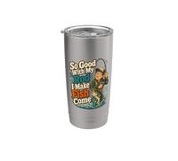 Si bon avec ma canne à pêche à la mouche Gobelet isotherme en acier inoxydable double paroi