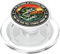 Si Bon pêcheur de Poissons, Le Poisson raconte des Histoires sur Moi pêcheur PopSockets PopGrip pour MagSafe