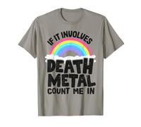 Si ça implique Death Metal Count Me in Kids Metal Rainbow T-Shirt