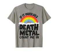 Si ça implique Death Metal Count Me in Kids Metal Rainbow T-Shirt
