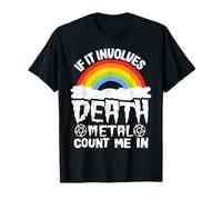 Si ça implique Death Metal Count Me in Kids Metal Rainbow T-Shirt