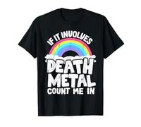 Si ça implique Death Metal Count Me in Kids Metal Rainbow T-Shirt