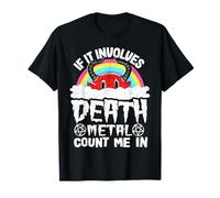 Si ça implique Death Metal Count Me in Kids Rainbow Satan T-Shirt