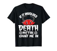 Si ça implique Death Metal Count Me in Kids Rainbow Satan T-Shirt