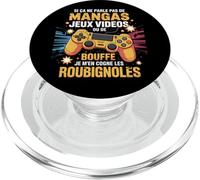 Si Ça Ne Parle Pas De Mangas Jeux Vidéos Ou Bouffe PopSockets PopGrip pour MagSafe
