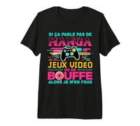 Si ça Parle Pas de Manga Jeux Vidéo Cadeau Ado G onsole T-Shirt Haut de Gamme
