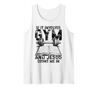 Si Cela implique de la Gym et Jésus, comptez-Moi dans Un entraînement chrétien Débardeur