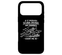 Si Cela implique de la plongée sous-Marine et Que Les Requins comptent sur Moi | Vintage Scuba Coque pour iPhone 17 Pro Max
