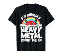 Si Cela implique du Heavy Metal, comptez sur Moi dans Kids Rainbow Satan T-Shirt