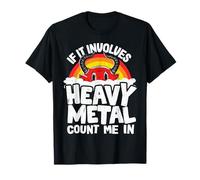 Si Cela implique du Heavy Metal, comptez sur Moi dans Kids Rainbow Satan T-Shirt