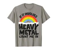 Si Cela implique du Heavy Metal, comptez sur Moi dans Kids Rainbow Satan T-Shirt