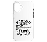 Si Cela implique Jésus et Les Guitares, comptez Le Guitariste chrétien Coque pour iPhone 16