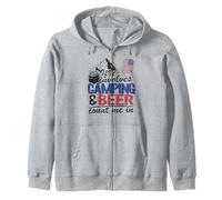 Si Cela implique Le Camping et la bière, comptez sur Moi dans la consommation de Campeur Sweat à Capuche