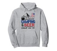 Si Cela implique Le Camping et la bière, comptez sur Moi dans la consommation de Campeur Sweat à Capuche